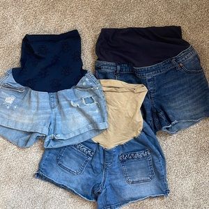 Maternity Jean Shorts Lot (3)